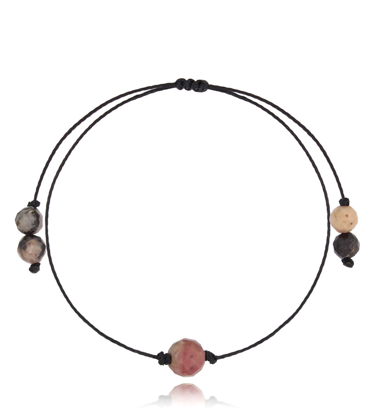 Bransoletka z rodonitem Birthstones BGL0747 - By Dziubeka