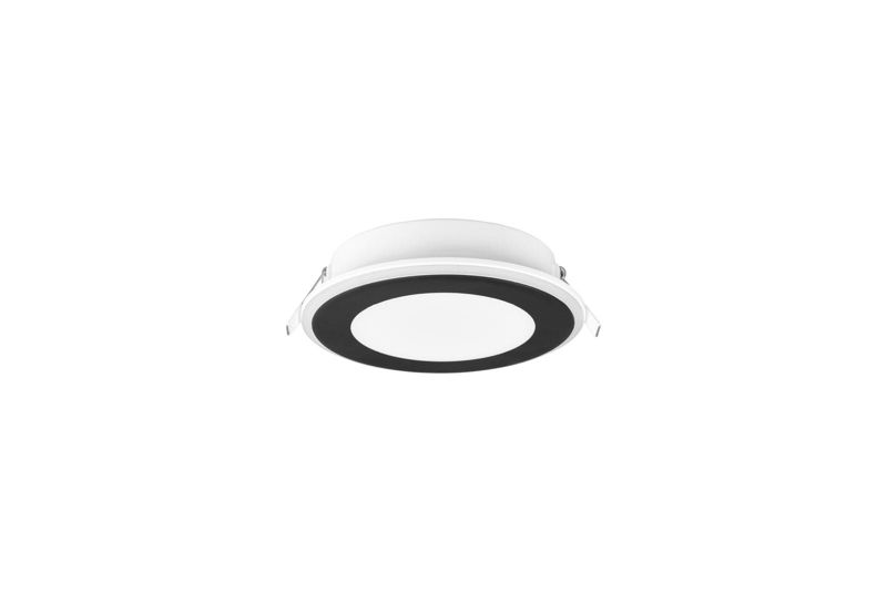 Oprawa sufitowa wpuszczana Trio Aura czarno-biała LED 10W 3000K 1040 lm IP20 wym: 14,8 x 14,8 cm okrągła - 1 szt.