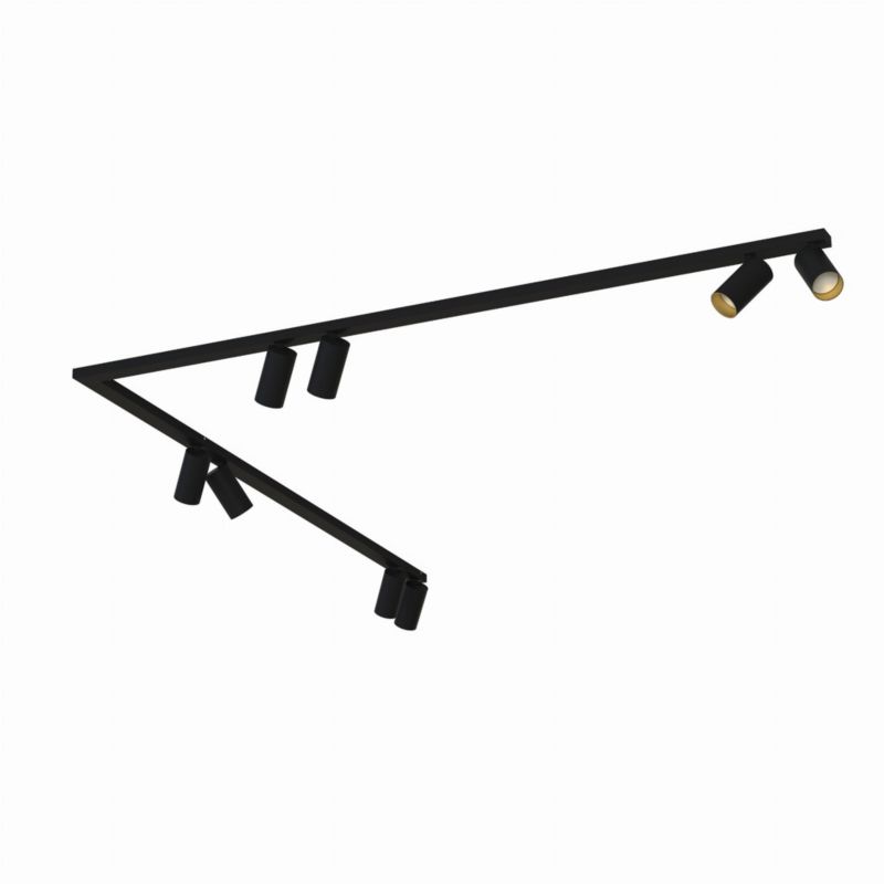 Oprawa sufitowa Nowodvorski Lighting Mono czarno-złoty 8 x GU10 x 10W IP20 wym: 165 x 165 cm - 1 szt.