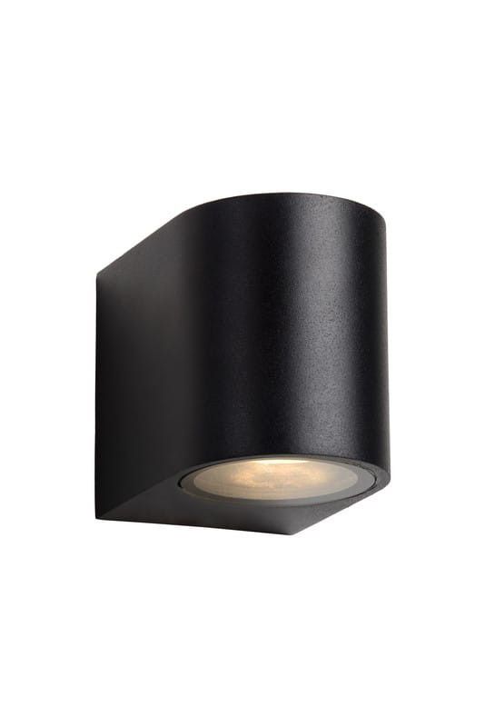 Kinkiet ścienny zewnętrzny Lucide Zora czarny 1 x GU10 x 5W IP44 wym: 7,9 x 9 x 6,5 cm - 1 szt.
