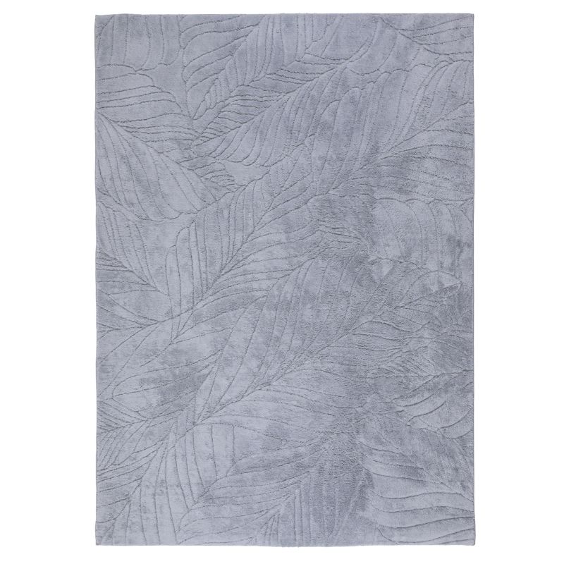 Dywan 120x170 cm Botanic e-floor pluszowy liście szary 1 szt