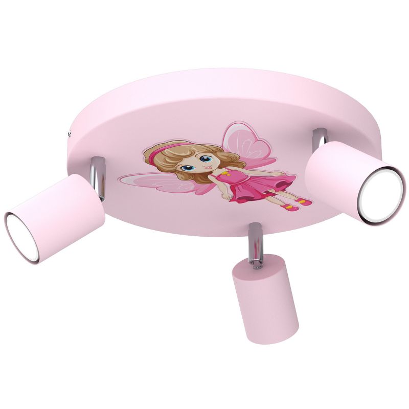 Lampa sufitowa Luminex Fun różowo-brązowa-kremowa 3 x GU10 x 8W wym: 10,5 x 30 x 30 cm - 1 szt.