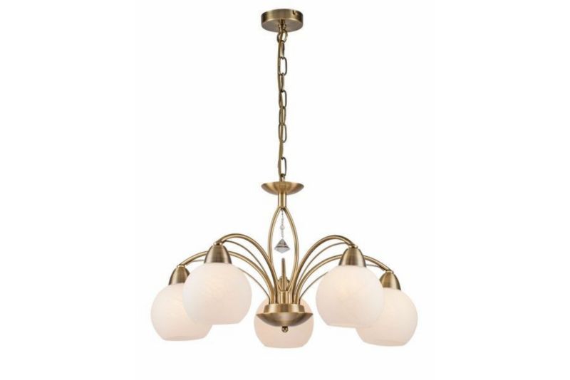Żyrandol Reality Vanity patyna szkło kryształowe 5 x E27 x 20W IP20 wym: 70 x 50 x 50 cm - 1 szt.