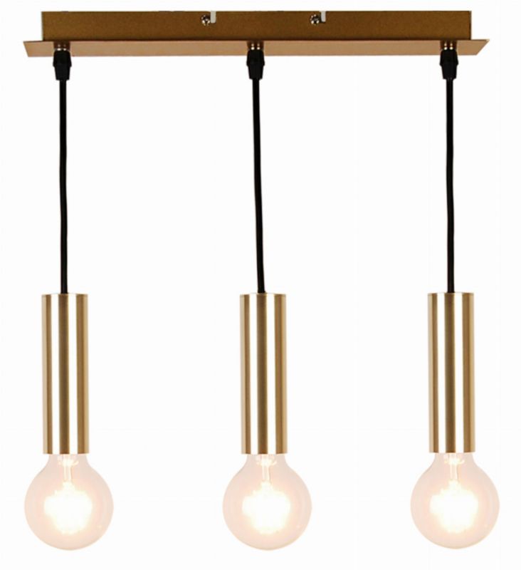 Lampa sufitowa wisząca Candellux Dallas złota wym: 114,5 x 7 x 38 cm 3xE27 x 40W 1 szt.