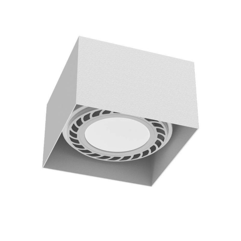 Reflektor sufitowy Brosline Cage biały 1 x GU10 x 18W IP20 wym: 8,5 x 12,2 x 12,2 cm - 1 szt.