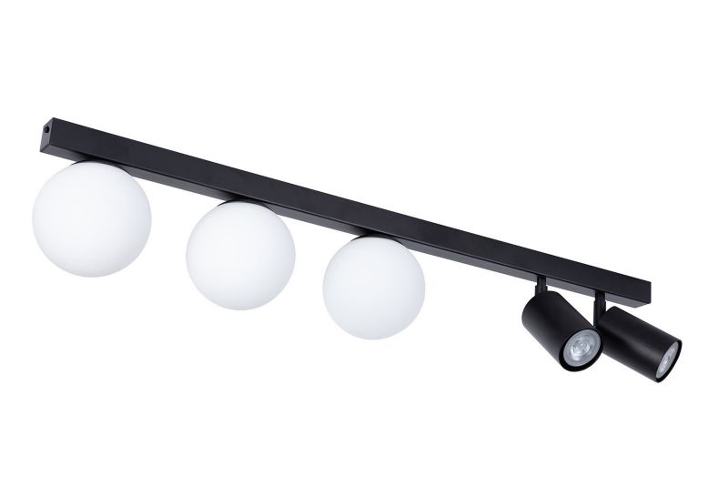 Oprawa sufitowa spot Sigma Lighting Tavira czarno-biały 5 x G9+GU10 x IP20 wym: 18 x 80 x 12 cm - 1 szt.