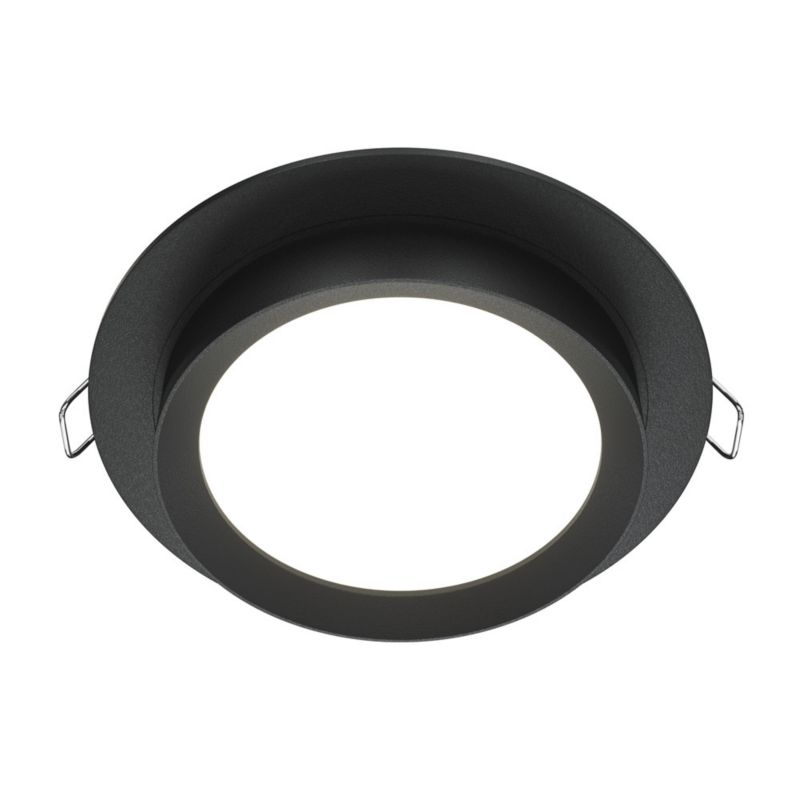 Oprawa sufitowa wpuszczana Maytoni Hoop czarna 1 x GX53 x 15W IP20 wym: 5,3 x 11 x 11 cm okrągła - 1 szt.