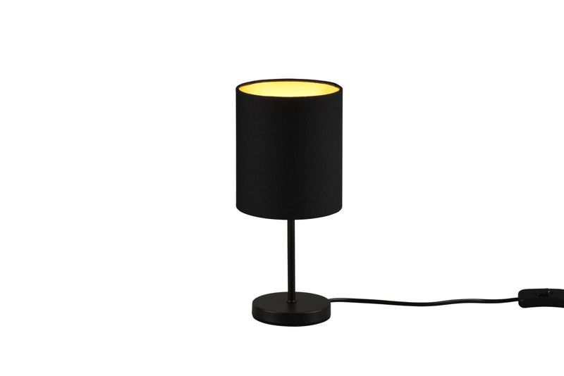 Lampa stołowa RL Jerry czarna 1 x E14 x 40W IP20 wym: 28.5 x 13 x 13 cm tkanina - 1 szt.