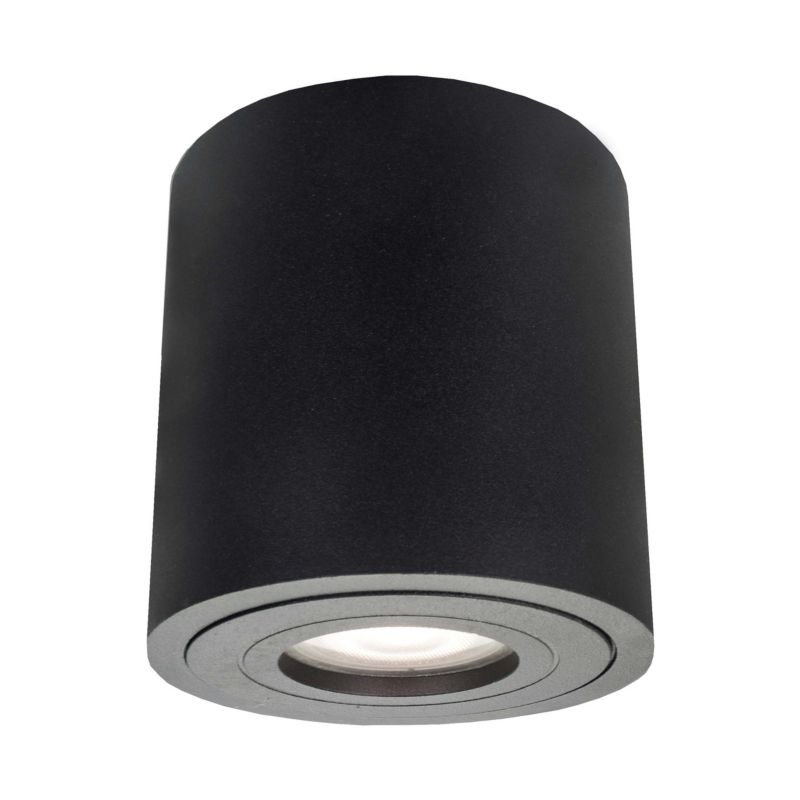 Oprawa sufitowa Light Prestige Faro czarny hermetyczny 1 x GU10 x 50W IP65 wym: 9,5 x 9 x 9 cm - 1 szt.