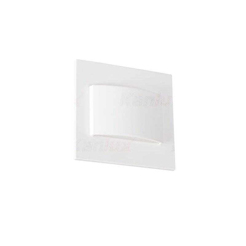 Oprawa oświetleniowa schodowa Kanlux Erinus biała LED 1.5W 4000K 30lm IP20 wym: 7,5 x 1,6 cm kwadratowa - 1 szt.
