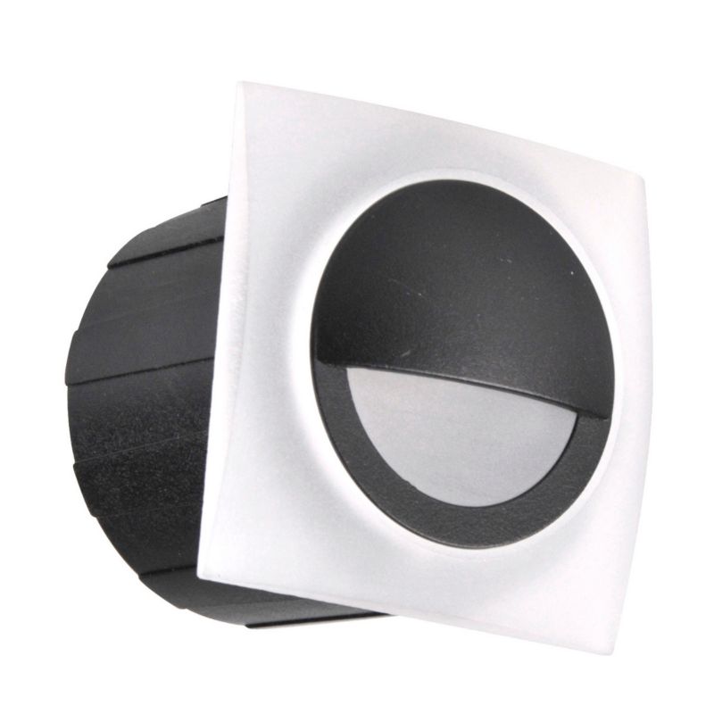 Oprawa zewnętrzna wpuszczana Polux Schodowa grafitowa LED 3W 4000K 40lm IP44 wym: 6 x 6 x 5,35 cm - 1 szt.