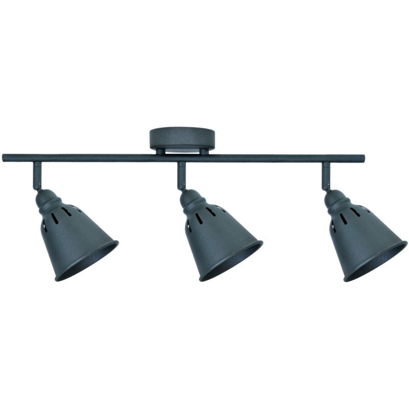 Lampa sufitowa Polux Fiona czarna 3 x E14 x 8W wym: 18,5 x 57 x 10 cm - 1 szt.