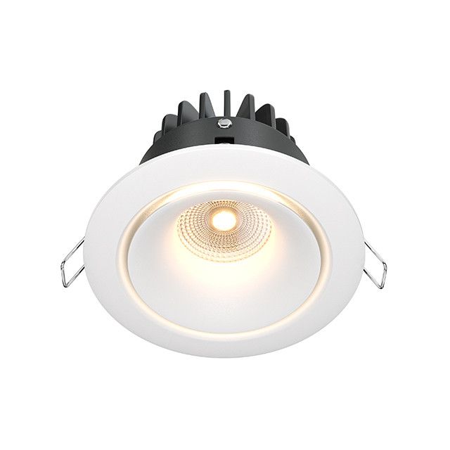 Oprawa sufitowa wpuszczana Maytoni Yin biała LED 12W 3000K 870lm IP20 wym: 7,5 x 9,8 x 9,8 cm okrągła - 1 szt.