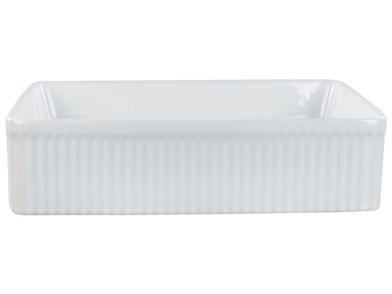 Umywalka nablatowa ceramiczna 50 x 34 cm biała Geldo 1 szt.
