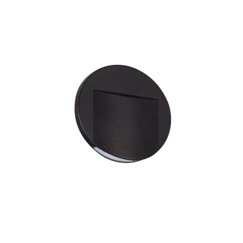 Oprawa oświetleniowa schodowa Kanlux Erinus czarna LED 0.8W 3000K 15lm IP20 wym: 7,5 x 1,6 cm okrągła - 1 szt.