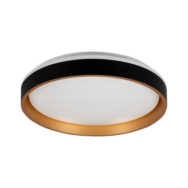 Plafon sufitowy lampa Kanlux Soln czarno-złoty-biały LED 17.5W 4000K 945lm IP20 wym: 7,5 x 38 x 38 cm metal - 1 szt.