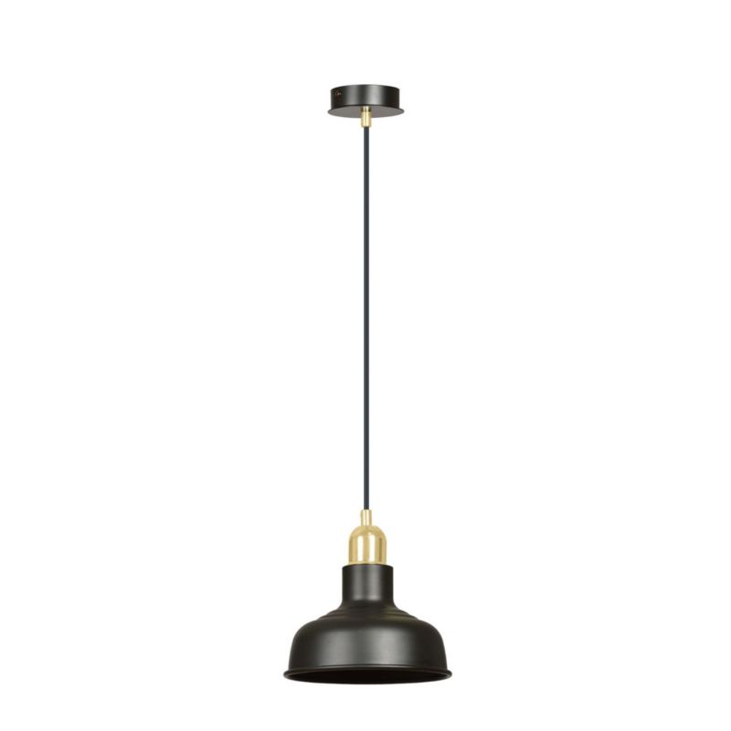 Lampa wisząca Emibig Ibor czarno-złota wym: 100 x 21 x 21 cm 1xE27 x 15W 1 szt.