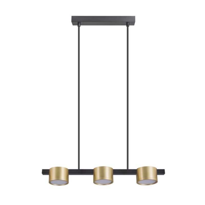 Lampa wisząca Polux Mirella złoto-czarna wym: 100 x 50 x 8,3 cm 3xGX53 x 1 szt.