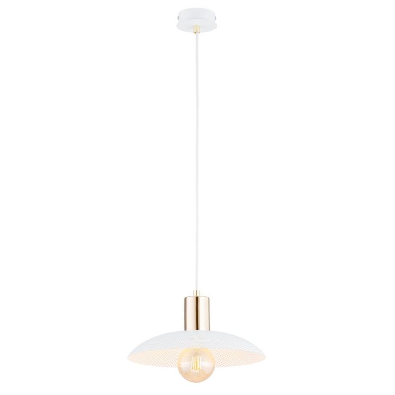 Lampa wisząca Emibig Spirit biało-złota wym: 100 x 30 x 30 cm 1xE27 x 15W 1 szt.