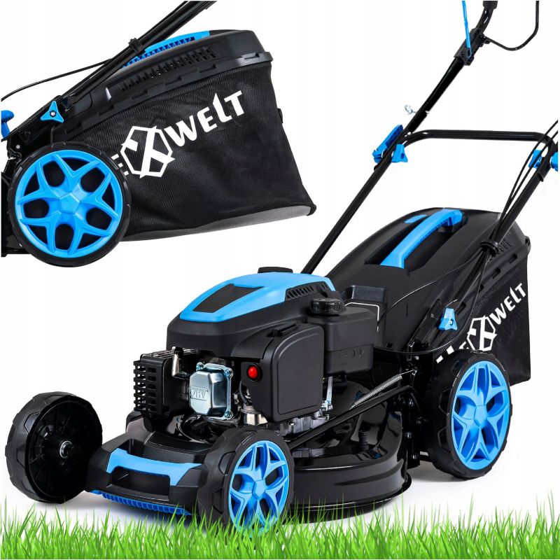 Kosiarka spalinowa Hexwelt z napędem mocna 200CC 51cm mulczowanie 1szt.
