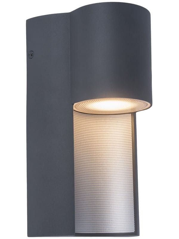 Kinkiet ścienny zewnętrzny Lutec Urban antracytowo-biały 1 x GU10 x 7W IP54 wym: 9,2 x 12,4 x 22 cm - 1 szt.