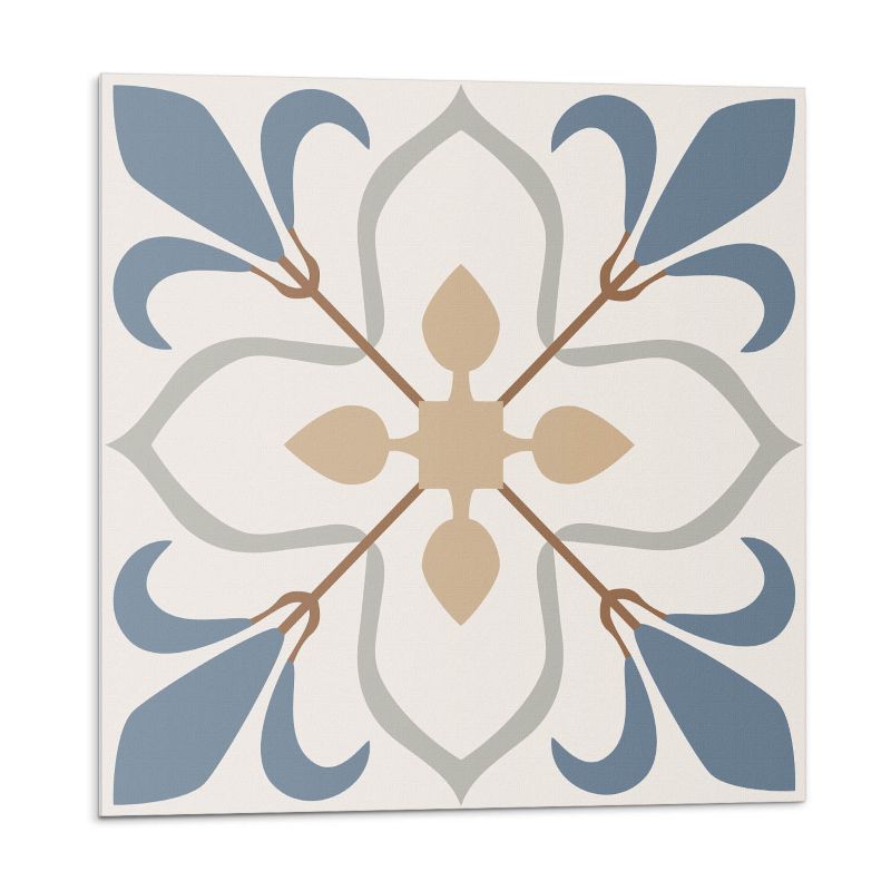 Kafelki samoprzylepne Wallfluent 30x30 cm Wzór kwiatów i liści 9 szt.
