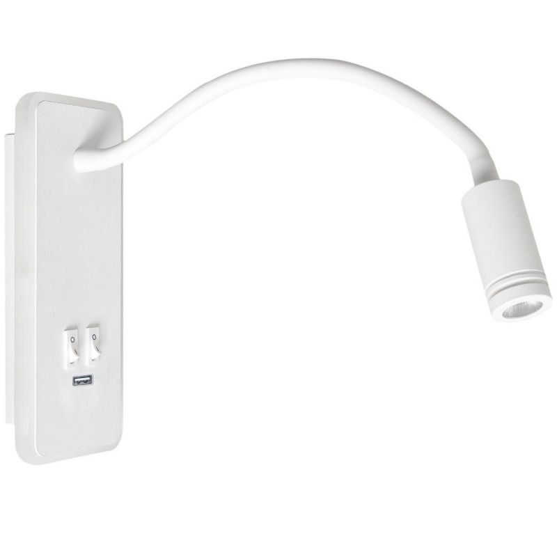 Kinkiet ścienny Milagro Base biały LED 8W 4000K 630lm IP20 wym: 20 x 9 x 4 cm - 1 szt.