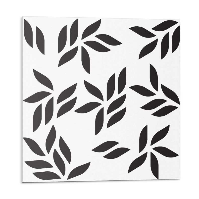Kafelki samoprzylepne Wallfluent 30x30 cm Zielony liściasty wzór 9 szt.