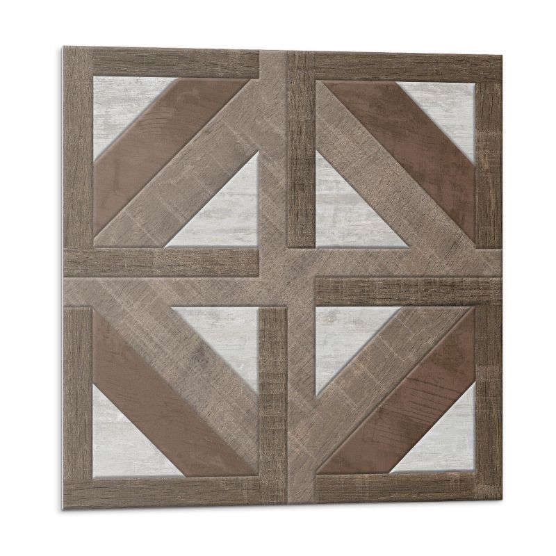 Kafelki samoprzylepne Wallfluent 30x30 cm Kształty drewna w betonowej formie 9 szt.