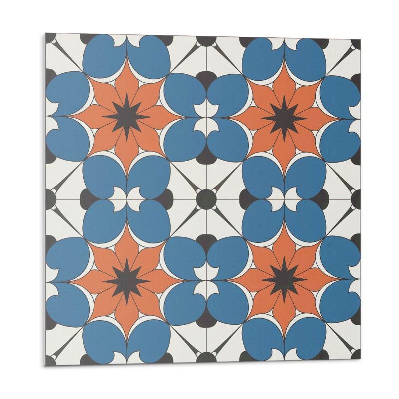 Kafelki samoprzylepne Wallfluent 30x30 cm Florystyczny wzór 9 szt.