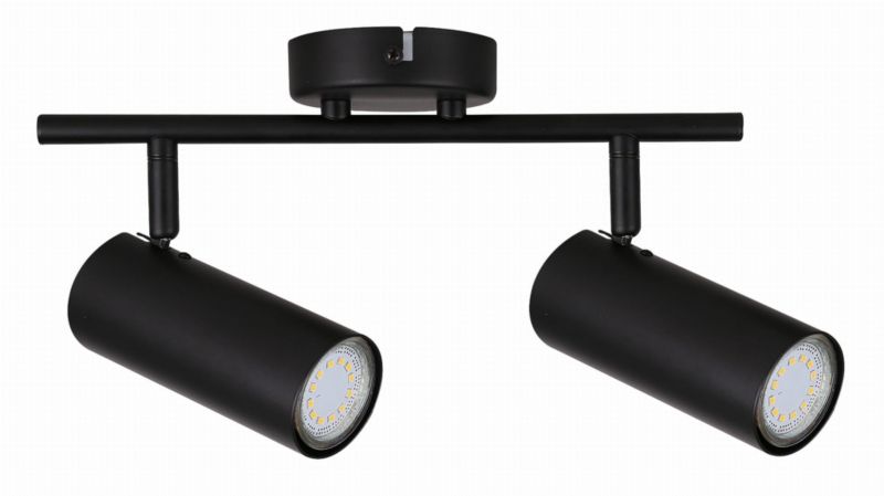 Kinkiet ścienny Candellux Colly czarny 2 x GU10 x 15W IP20 wym: 36 x 9 cm - 1 szt.