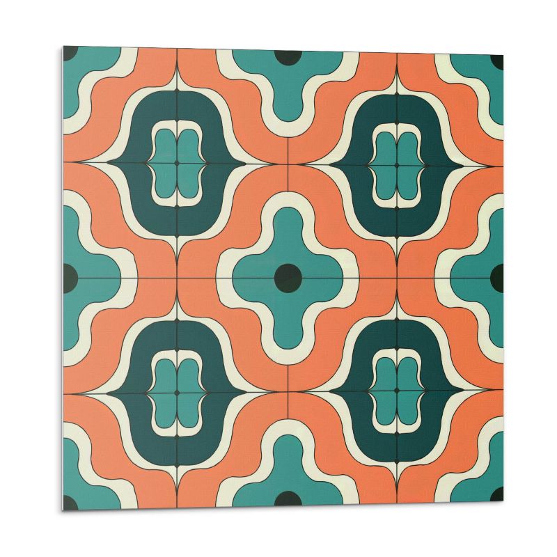 Kafelki samoprzylepne Wallfluent 30x30 cm Abstrakcja w falistych kształtach 9 szt.