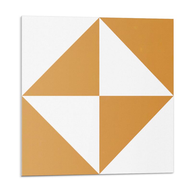 Kafelki samoprzylepne Wallfluent 30x30 cm Kwadratowe trójkąty w geometrycznym stylu 9 szt.