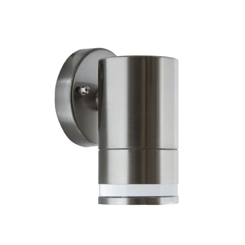 Kinkiet ścienny zewnętrzny Struhm Taras matowy chrom 1 x GU10 x IP54 wym: 13 x 7,5 x 9 cm - 1 szt.