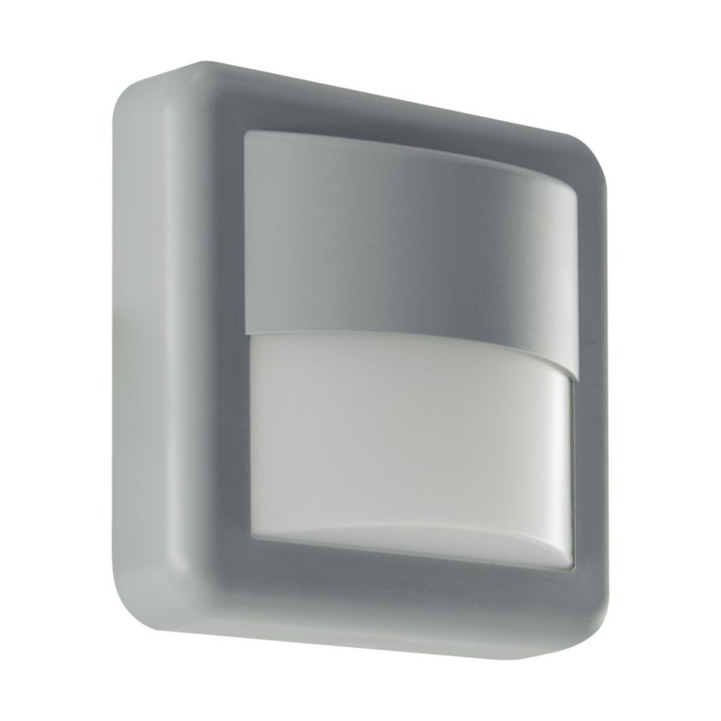 Kinkiet ścienny zewnętrzny Struhm Fido szaro-biały LED 4W 4100K 260lm IP55 wym: 14 x 14 x 5,7 cm tworzywo sztuczne - 1 szt.