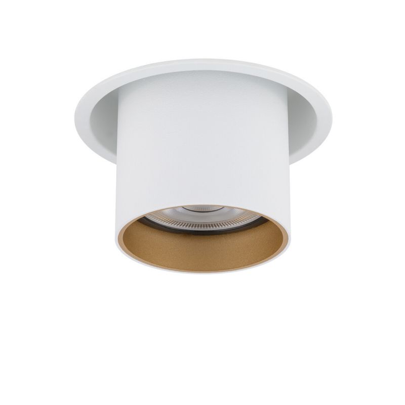 Oprawa wpuszczana Nowodvorski Lighting Mono Slide biało-złota 1 x GU10 x 10W IP20 wym: 12,5 x 7,3 x 10 cm okrągła - 1 szt.
