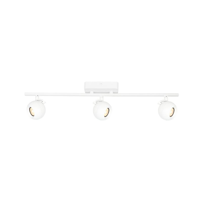 Lampa sufitowa Italux Lafin biały piaskowany Listwa z lampami 3 x GU10 x 10W wym: 17,5 x 58 x 10 cm - 1 szt.