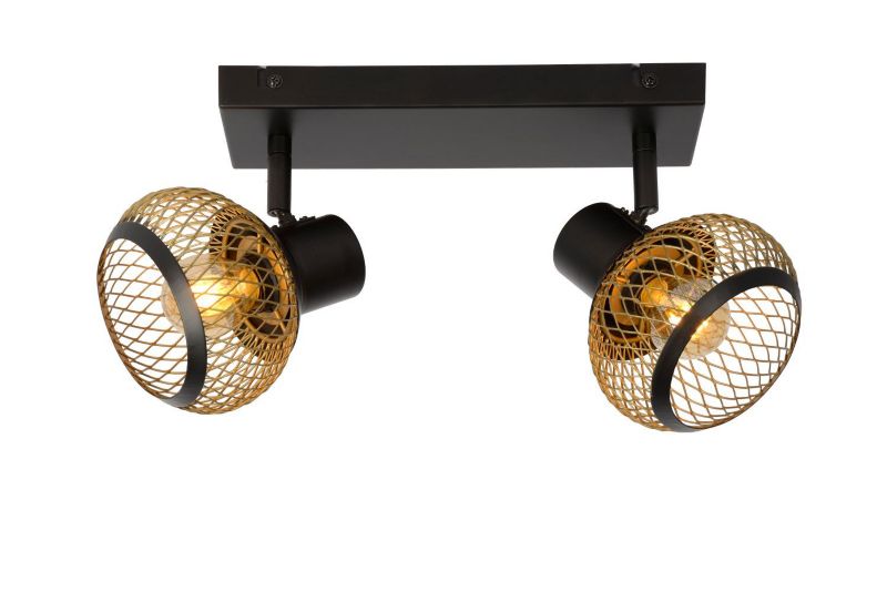 Lampa sufitowa Lucide Lucas złoto-odcienie złota-czarna 2 x E14 x 40W wym: 10 x 26 x 14,5 cm - 1 szt.