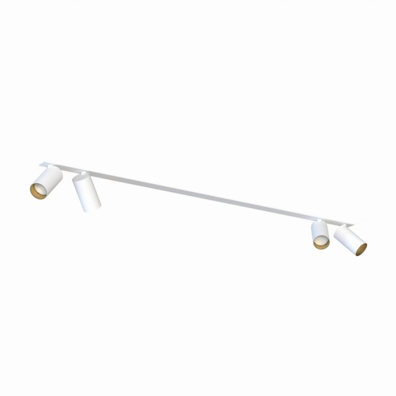 Oprawa wpuszczana Nowodvorski Lighting Mono Surface biało-złota ruchoma 4 x GU10 x 10W IP20 wym: 11 x 20 x 130 cm Listwa - 1 szt.