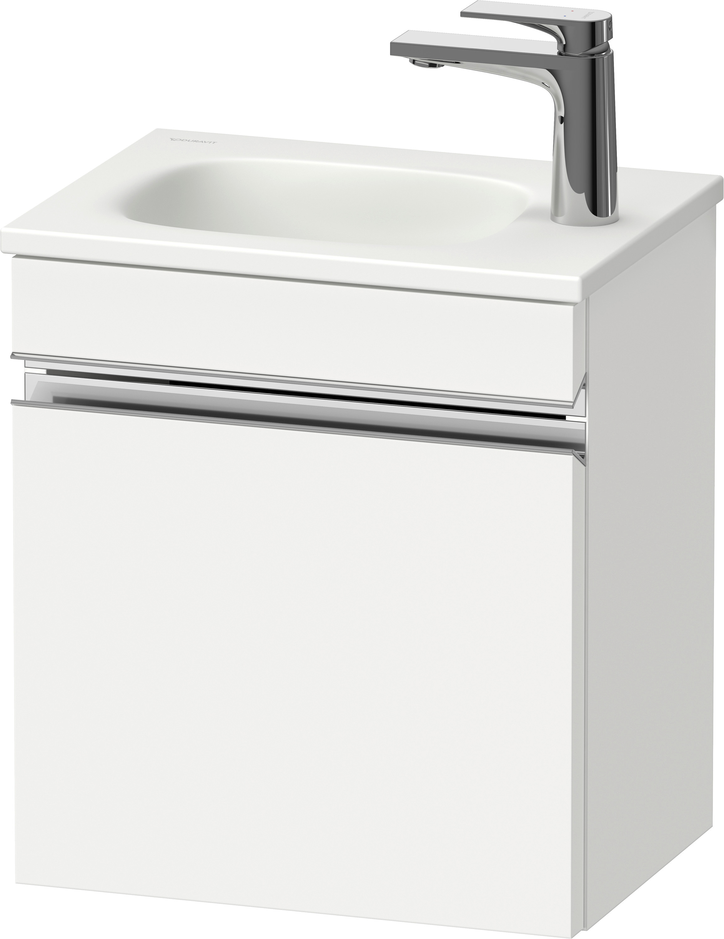 Duravit Sivida szafka 40x29,5x44 cm podumywalkowa wisząca biała-chrom SV4649R10180000