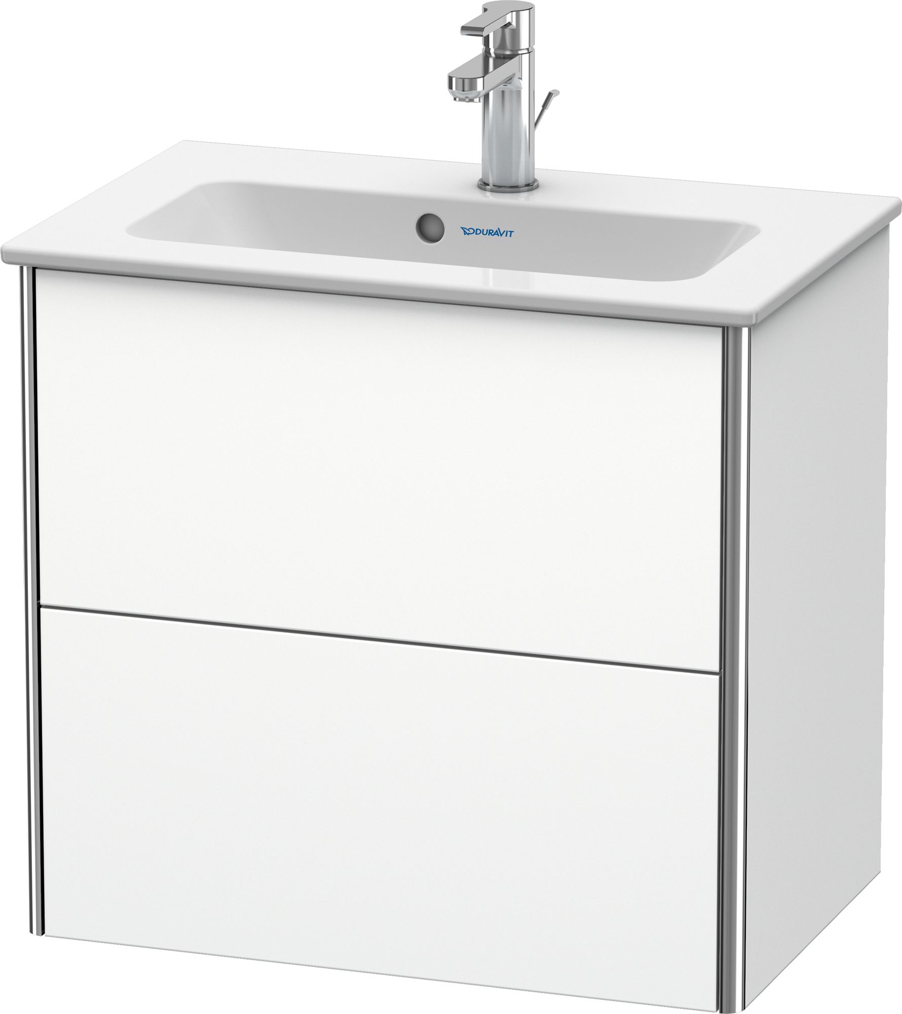 Duravit XSquare Compact szafka 61 cm podumywalkowa wisząca biały mat XS416501818