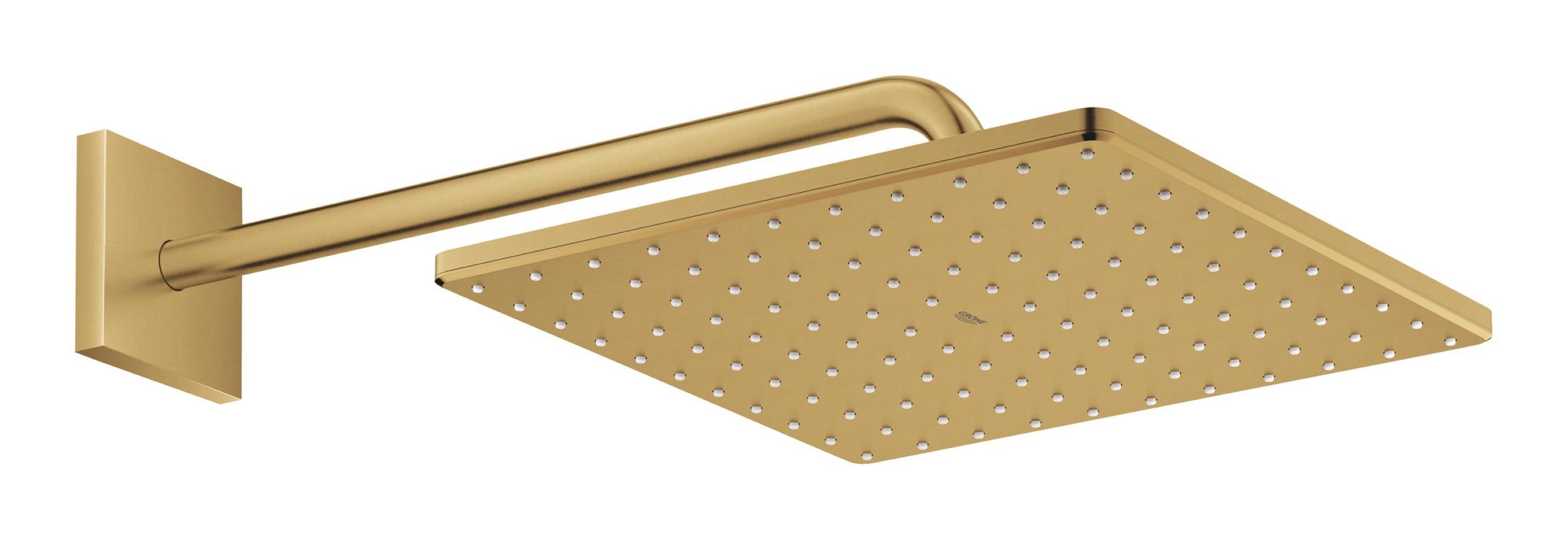 Grohe Rainshower Mono 310 Cube deszczownica 31 cm kwadratowa z ramieniem ściennym brushed cool sunrise 26564GN0
