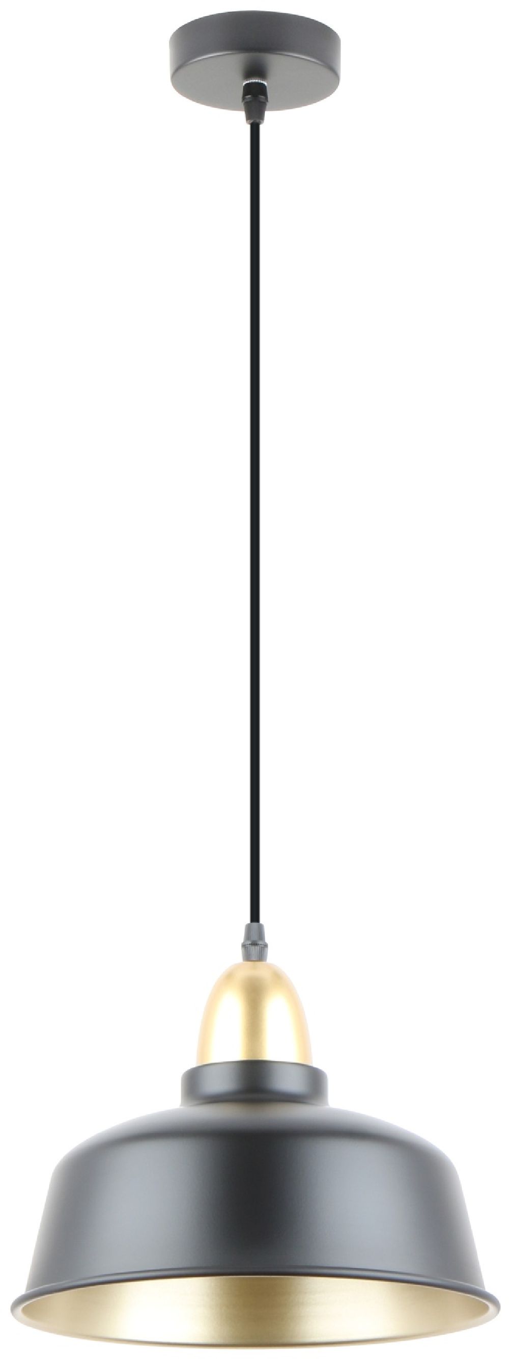 Zuma Line Mensa lampa wisząca 1x40 W czarna A8063-WH
