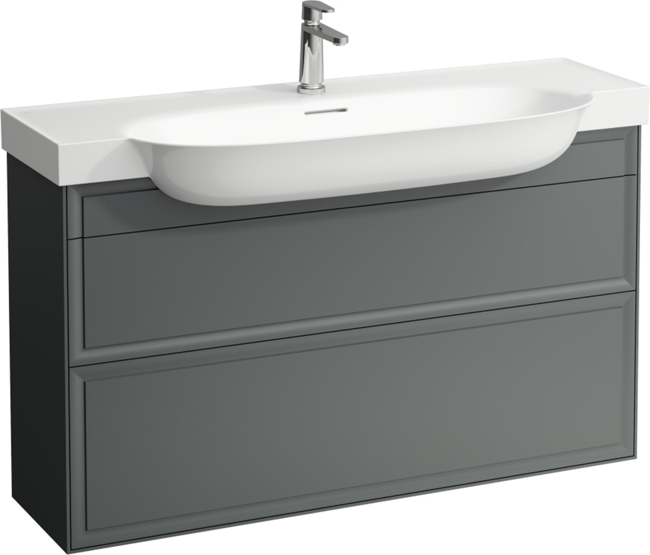Laufen The New Classic szafka 120 cm podumywalkowa wisząca szary traffic mat H4060520856271