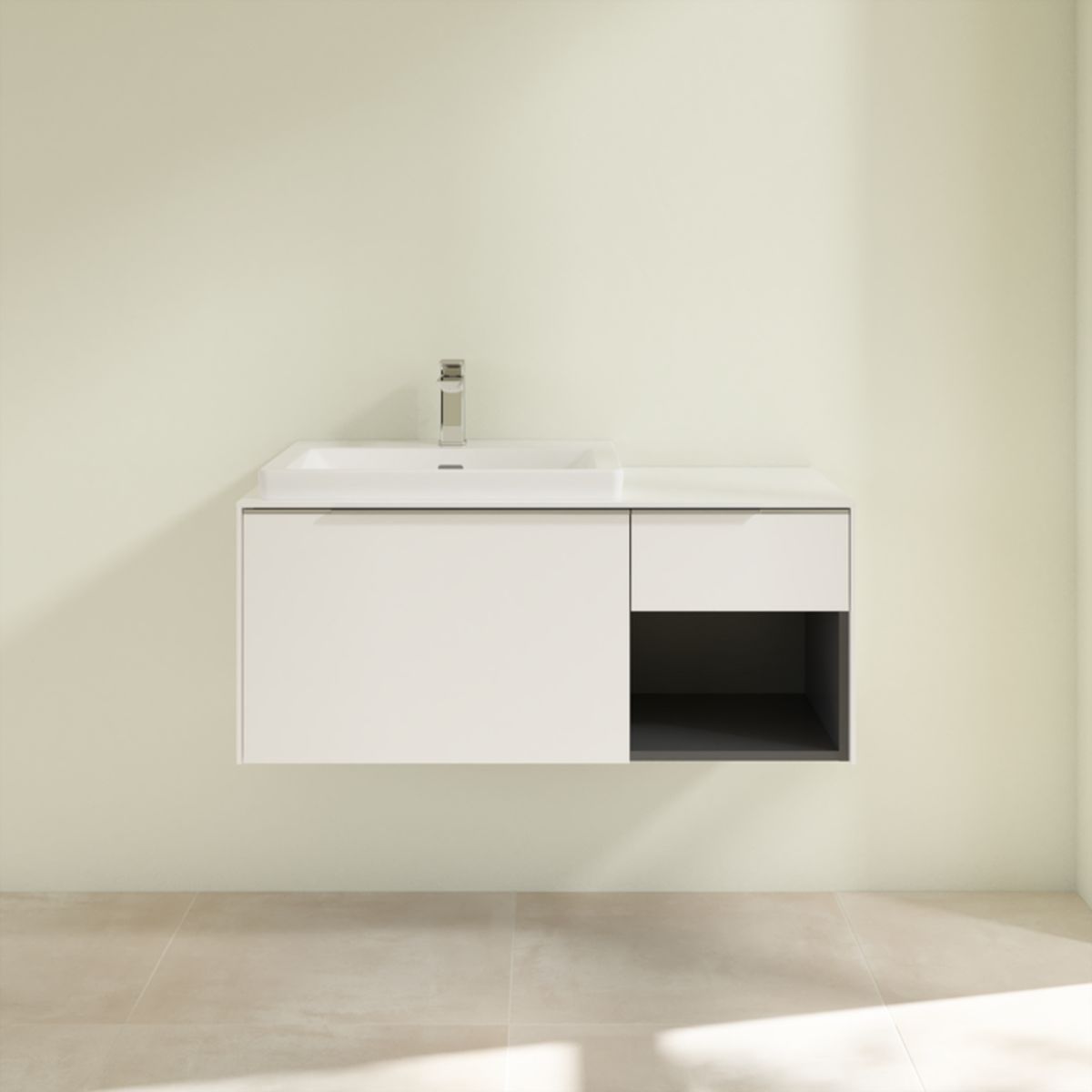 Villeroy & Boch Subway 3.0 szafka 100,1 cm podumywalkowa wisząca Brilliant White C57200VE