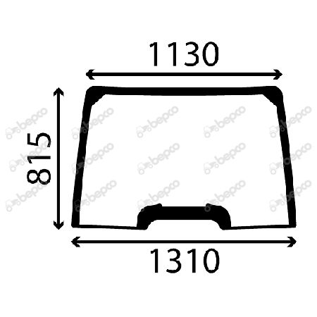 Szyba przednia New Holland T6 T7 TS CASE 87304257