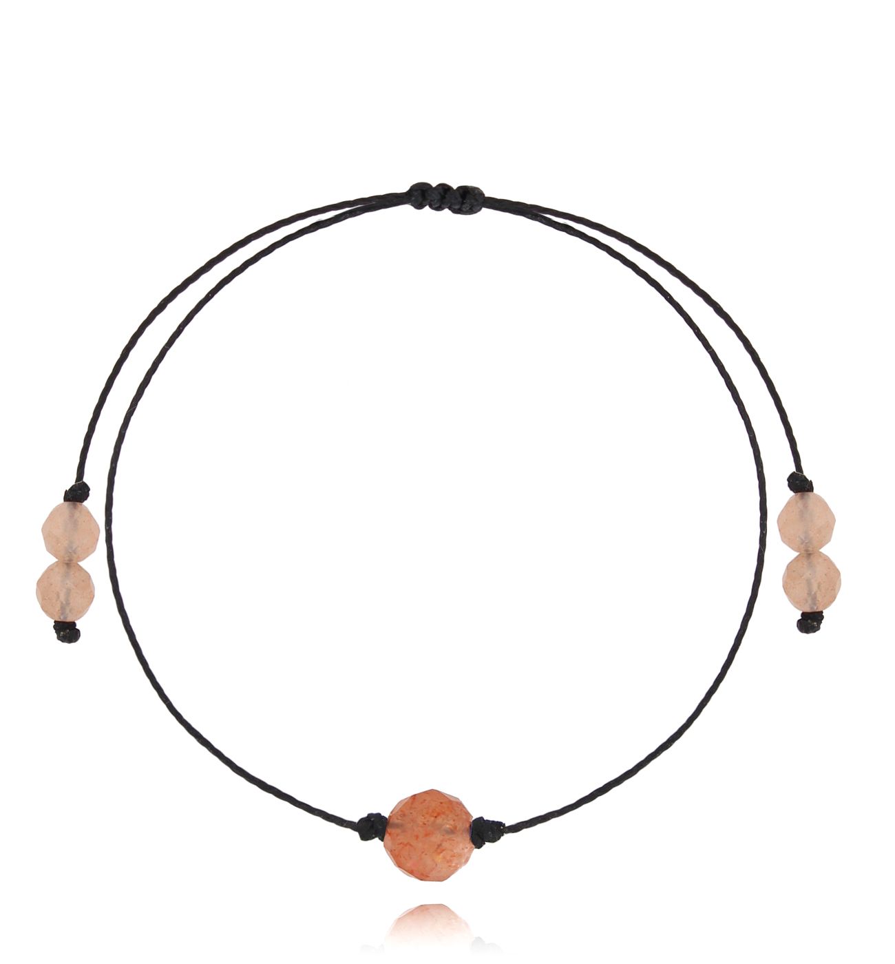 Bransoletka ze złotym kamieniem słonecznym Birthstones BGL0744 - By Dziubeka