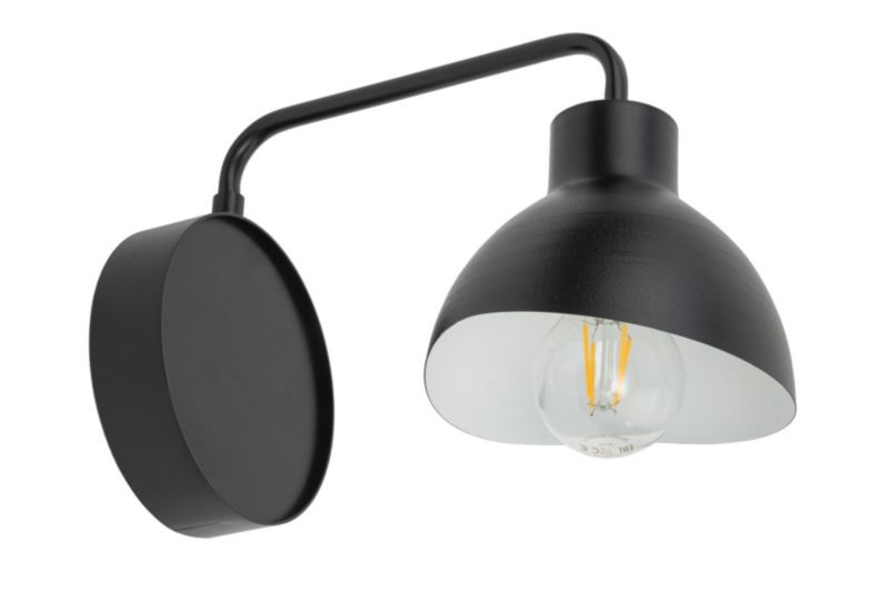 Kinkiet ścienny Sigma Lighting Holi czarno-biały styl nowoczesny 1 x E27 x IP20 wym: 19 x 14,5 x 28 cm - 1 szt.