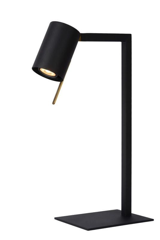 Lampa biurkowa Lucide Lesley czarna 1 x GU10 x 35W IP20 wym: 48.5 x 28 x 18 cm metal - 1 szt.