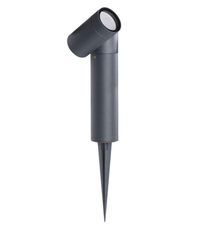 Lampa gruntowa wbijana Kanlux Usti grafitowo-biała 1 x GU10 x 7W IP54 wym: 40 x 5,6 x 11,3 cm - 1 szt.